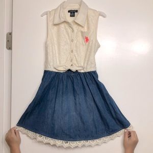 US Polo girls dress. Size 6X.
